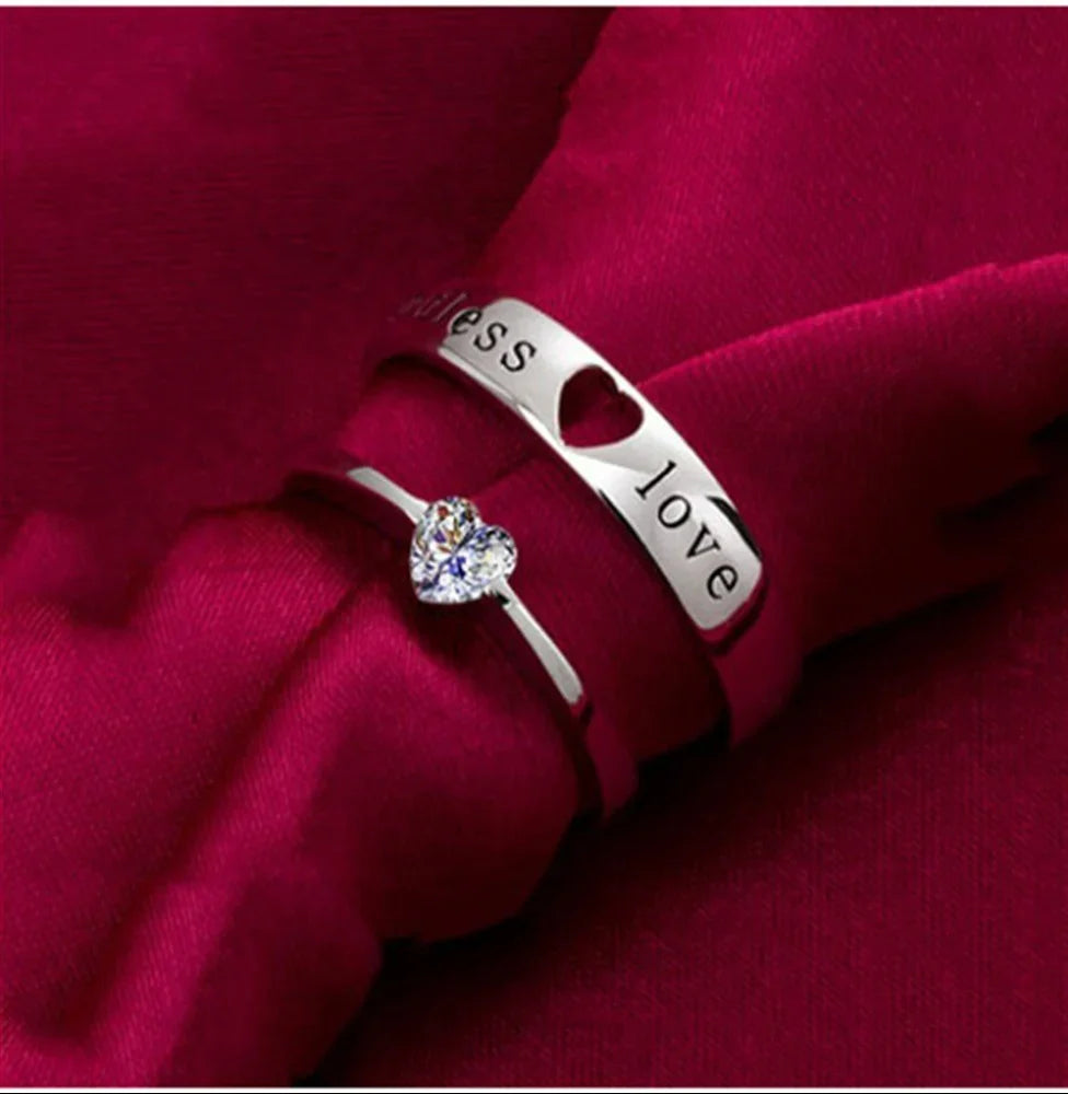 Endless Love Couple - Adjustable Ring Pair
