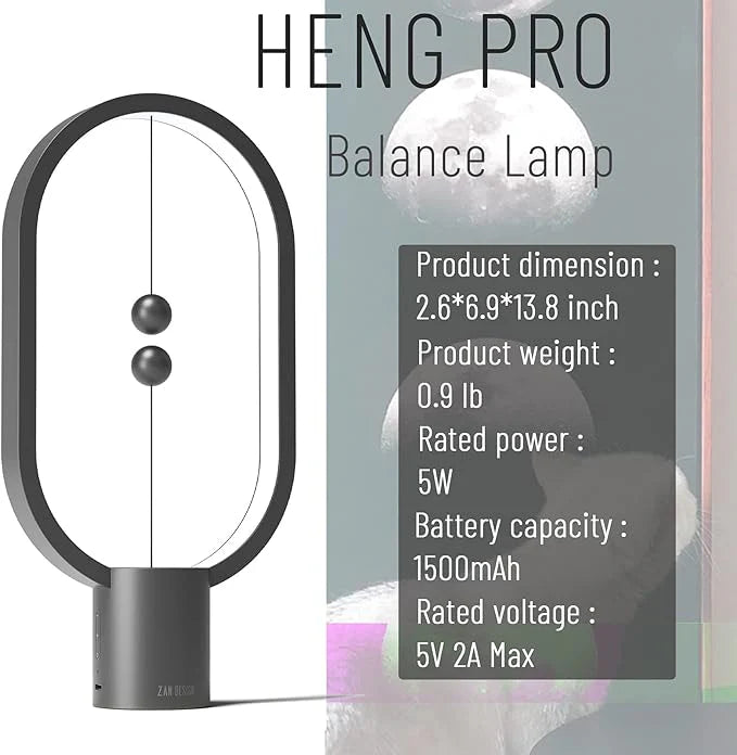 Magnetic Ball Switch Control LED Lamp