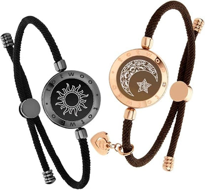 Long Distance Couple Love Bracelets (Set Of 2)
