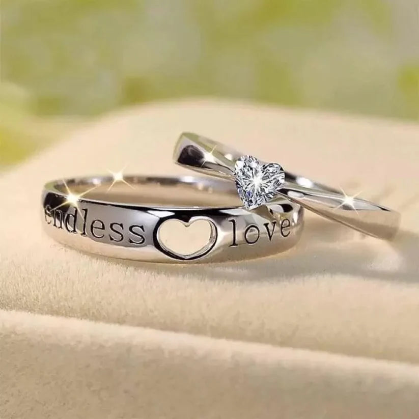Endless Love Couple - Adjustable Ring Pair