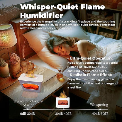 Fireplace Simulation Flame Oil Diffuser