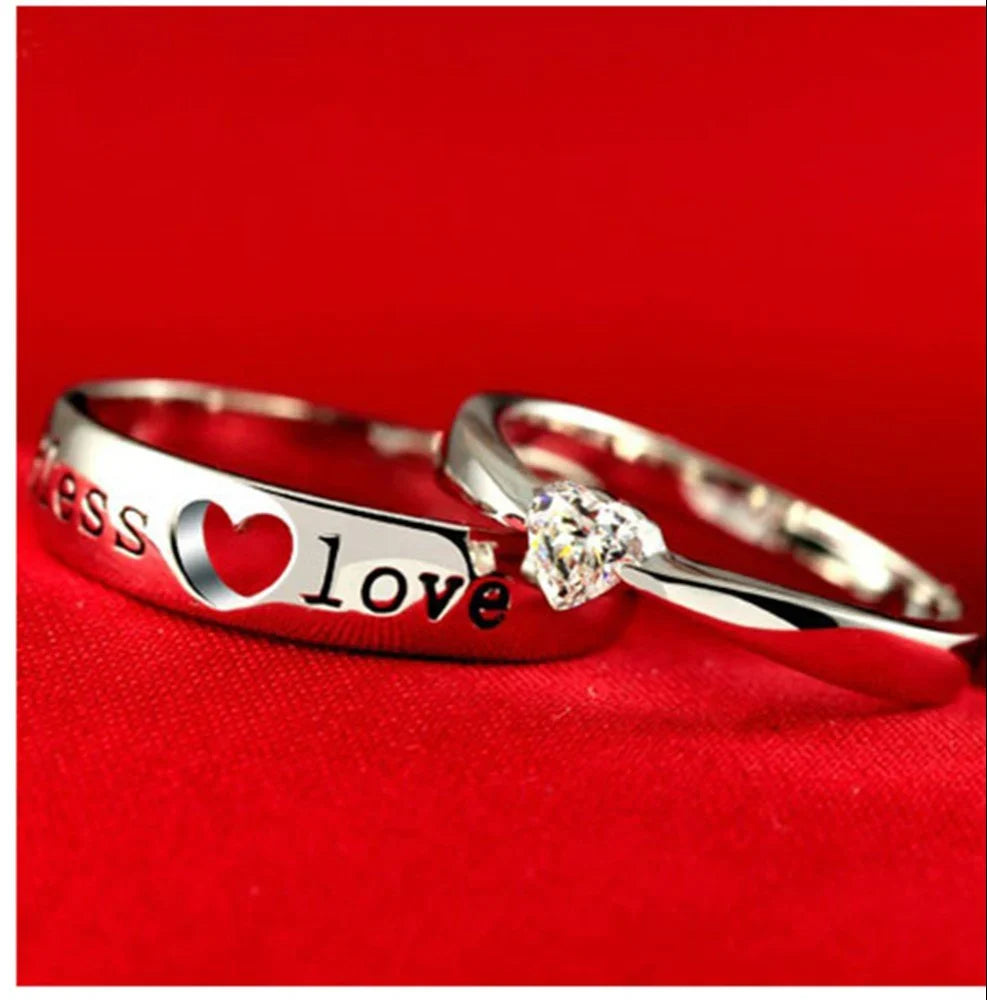 Endless Love Couple - Adjustable Ring Pair