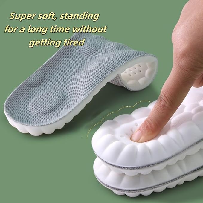 White Memory Foam Shoe Insole