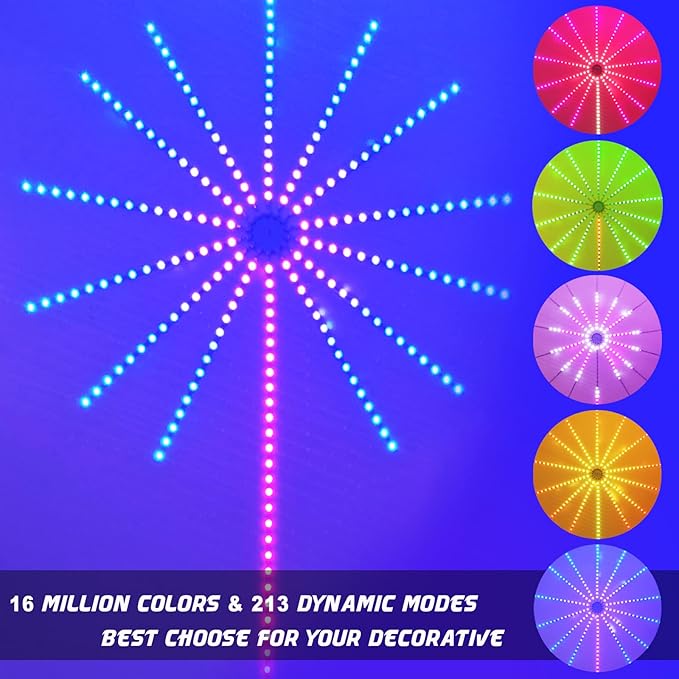 WiFi Bluetooth Smart Fireworks LED Light