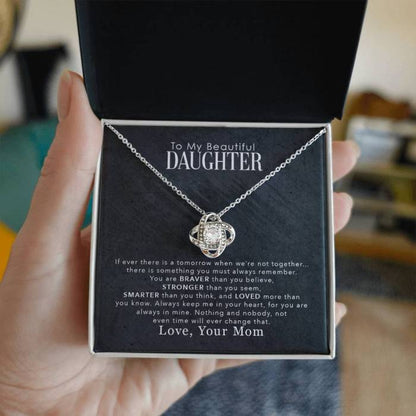 "To My Daughter" | Necklace with Love Knot