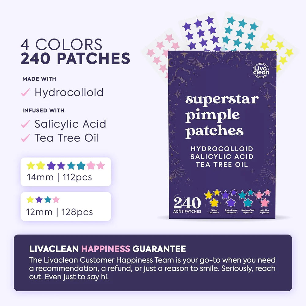 Acne Pimple Patches 5 Color Star Shaped