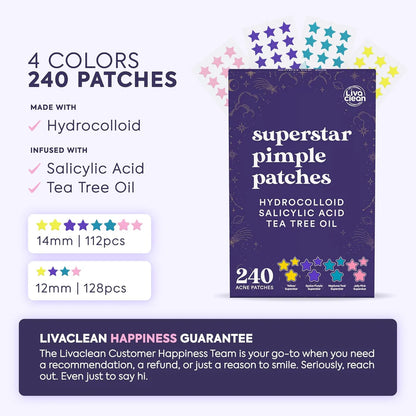 Acne Pimple Patches 5 Color Star Shaped
