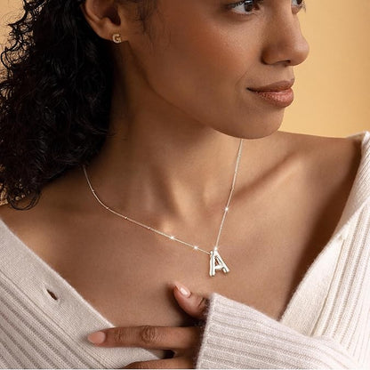 Bubble Initial Necklace