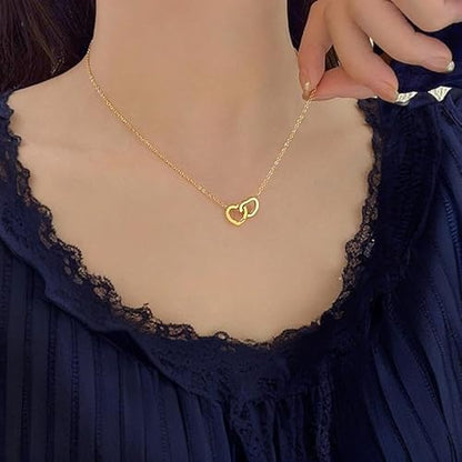 Eternal Harmony & Intertwined Hearts Personalized Necklace