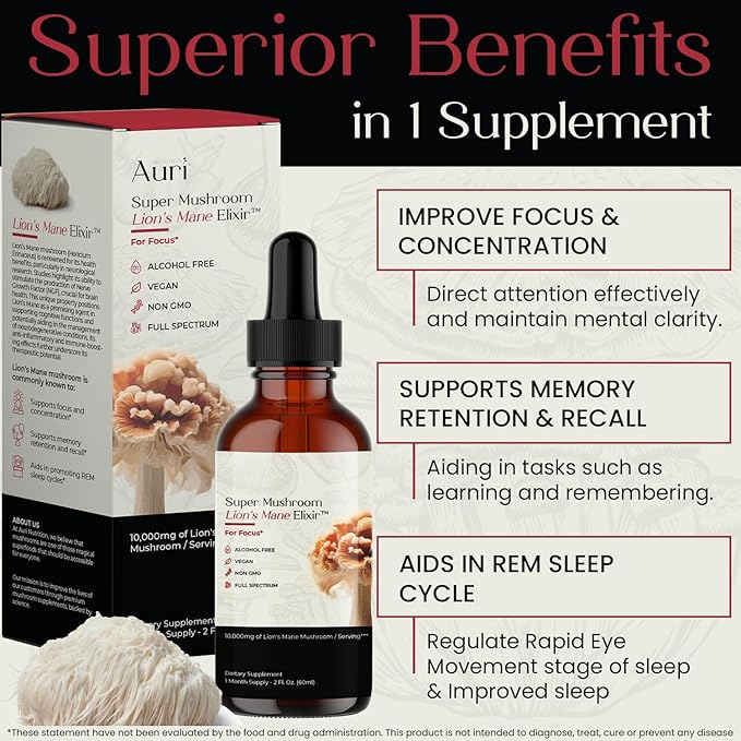 Super Mushroom Lion's Mane Elixir