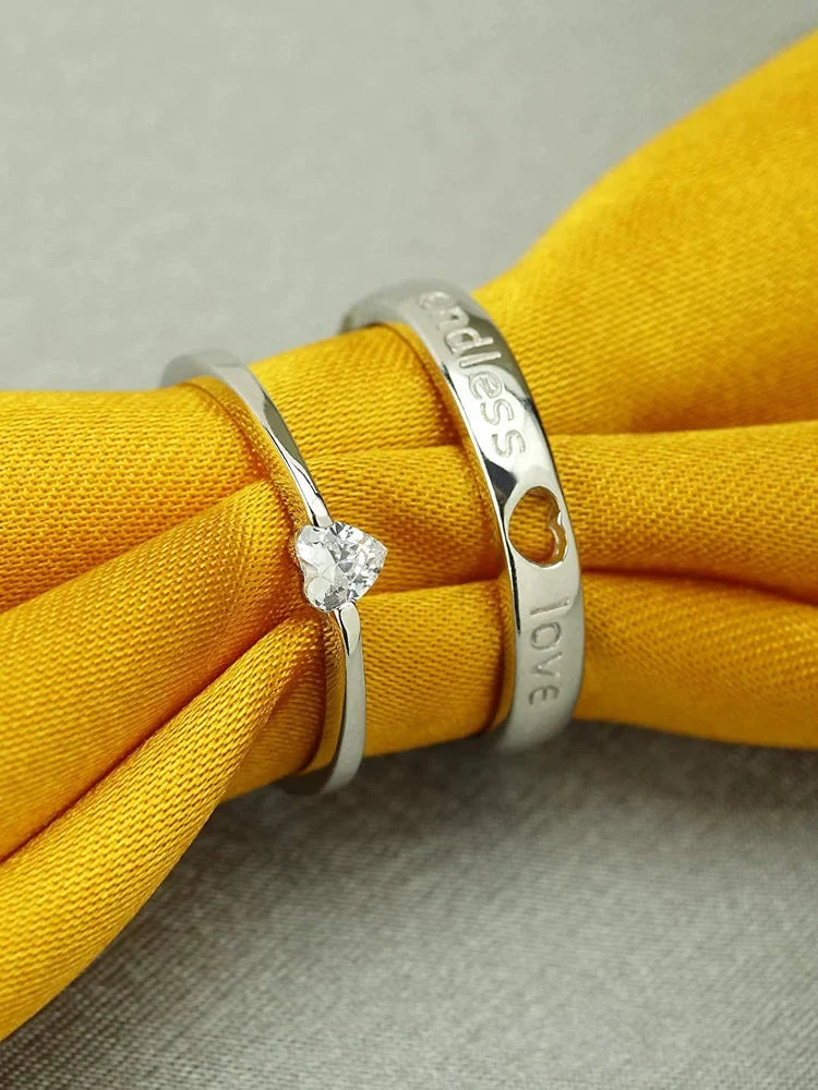 Endless Love Couple - Adjustable Ring Pair
