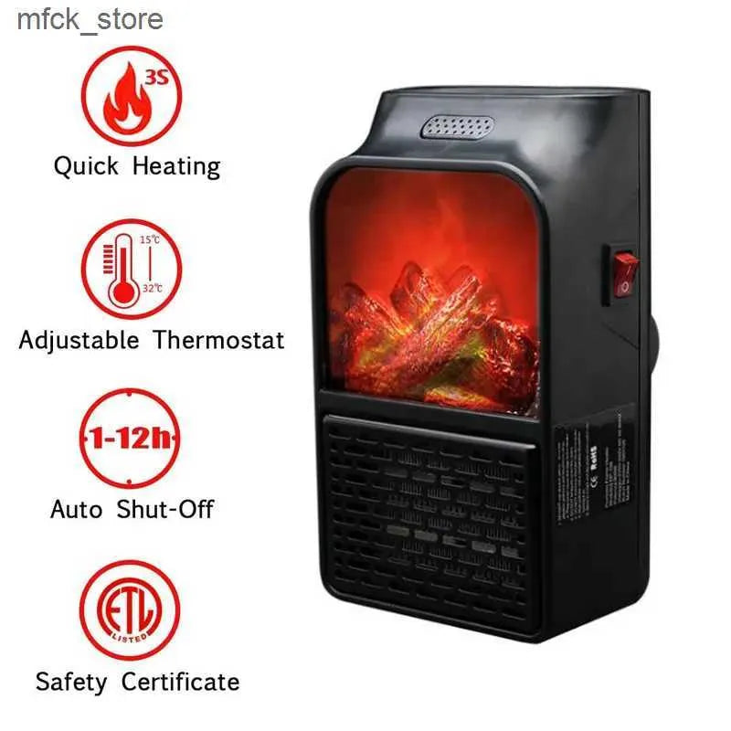 500W Stainless Steel Wall Heater Mini