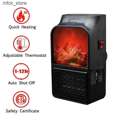 500W Stainless Steel Wall Heater Mini