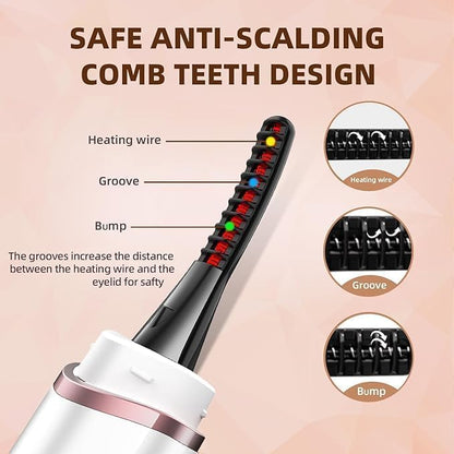 Rechargeable Electric Lash Curler With Eyelash Separator