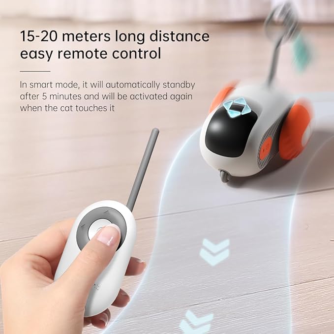 Playful Interactive Cat Chase Toy Car⁠
