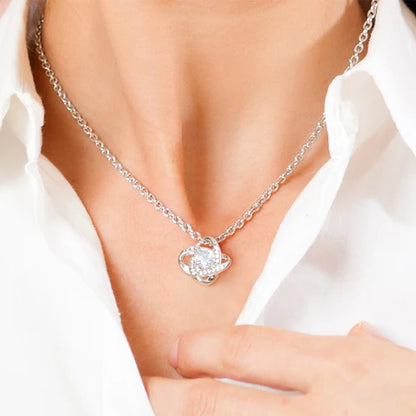 "To My Daughter" | Necklace with Love Knot