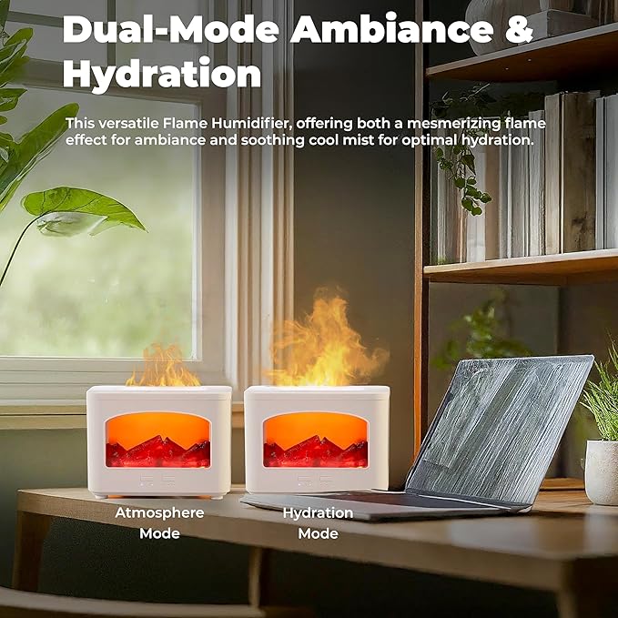 Fireplace Simulation Flame Oil Diffuser