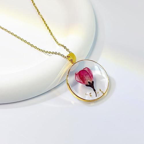 Gold Plated Flower Jewelry Pendant Necklace