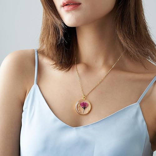 Gold Plated Flower Jewelry Pendant Necklace