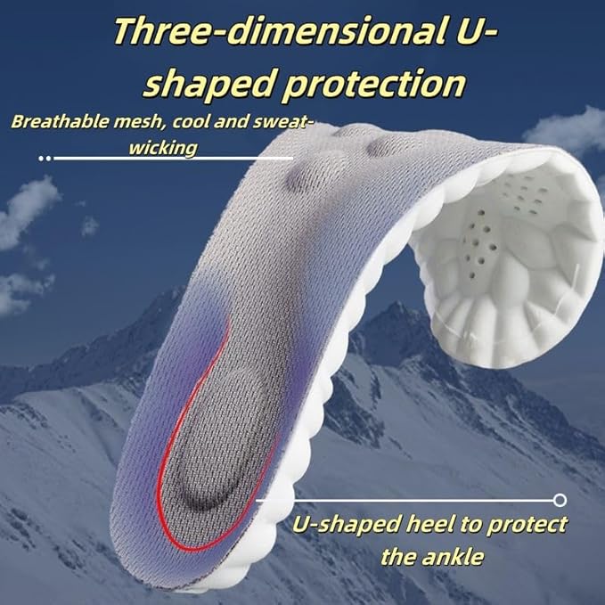 White Memory Foam Shoe Insole
