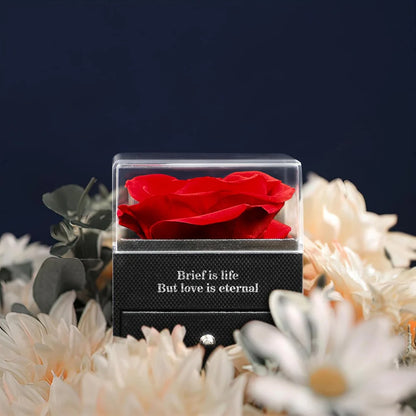 Eternal Rose With Necklace