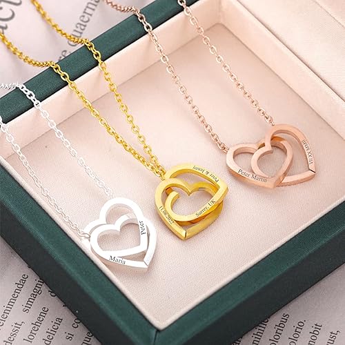 Eternal Harmony & Intertwined Hearts Personalized Necklace