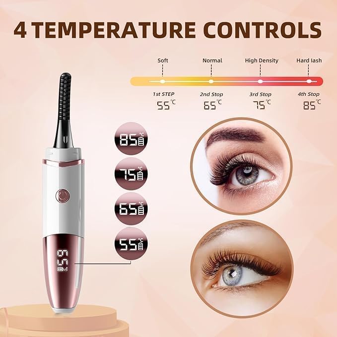 Rechargeable Electric Lash Curler With Eyelash Separator