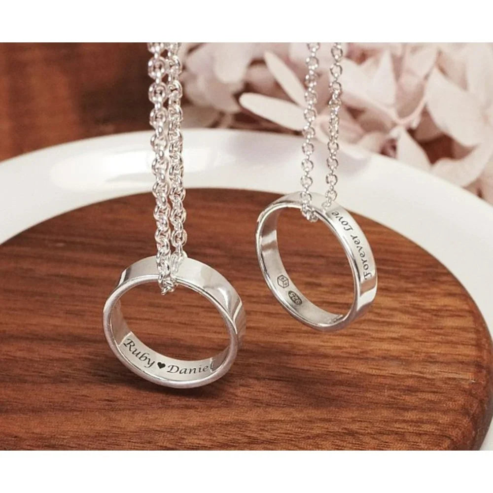 Sterling Silver Ring Necklace