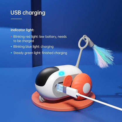 Playful Interactive Cat Chase Toy Car⁠