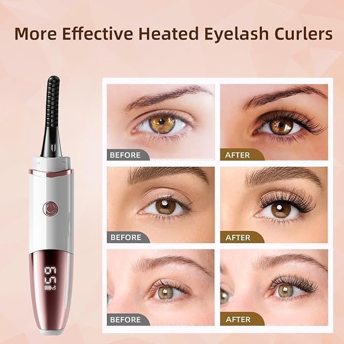 Rechargeable Electric Lash Curler With Eyelash Separator