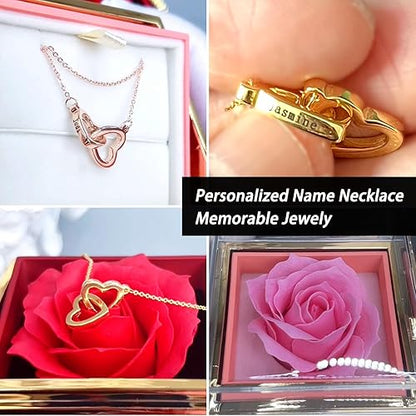 Eternal Harmony & Intertwined Hearts Personalized Necklace