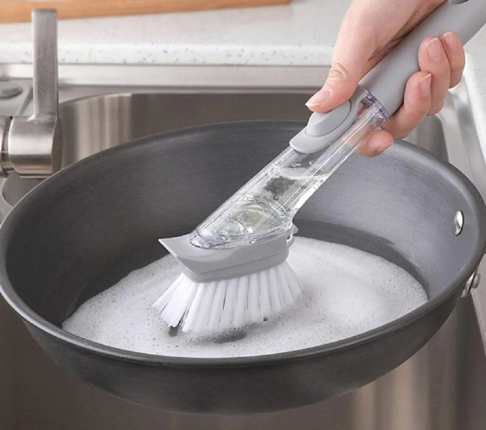 2-in-1 Soap Dispensing Cleaning Brush