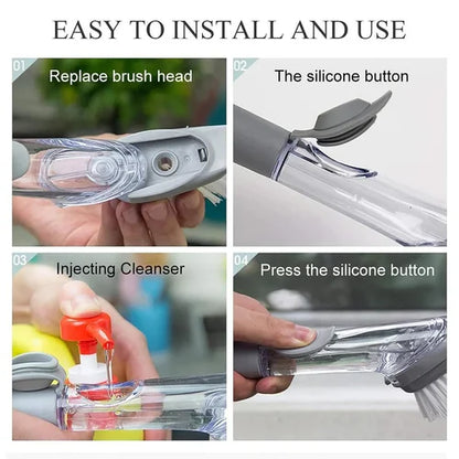 2-in-1 Soap Dispensing Cleaning Brush
