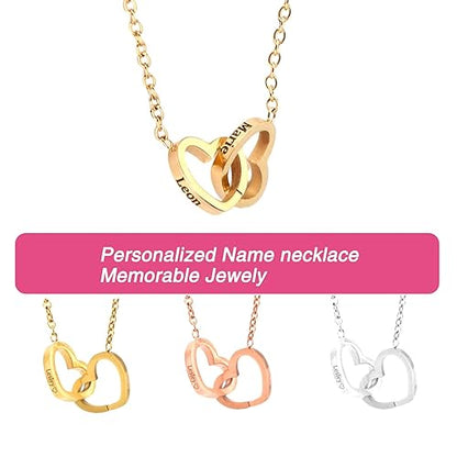 Eternal Harmony & Intertwined Hearts Personalized Necklace