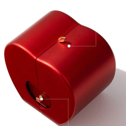 Red Fashion Jewelry Box with Apple & Rose