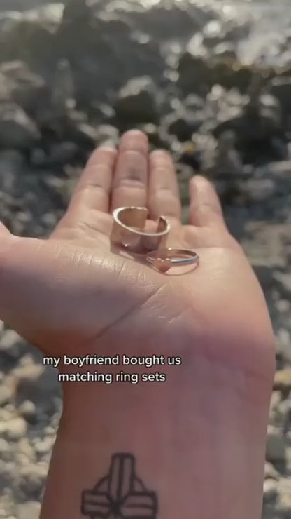 Endless Love Couple - Adjustable Ring Pair