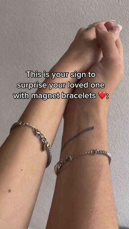 Magnetic Couples Bracelet Set