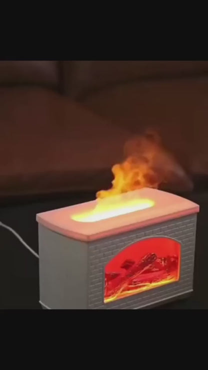 Fireplace Simulation Flame Oil Diffuser
