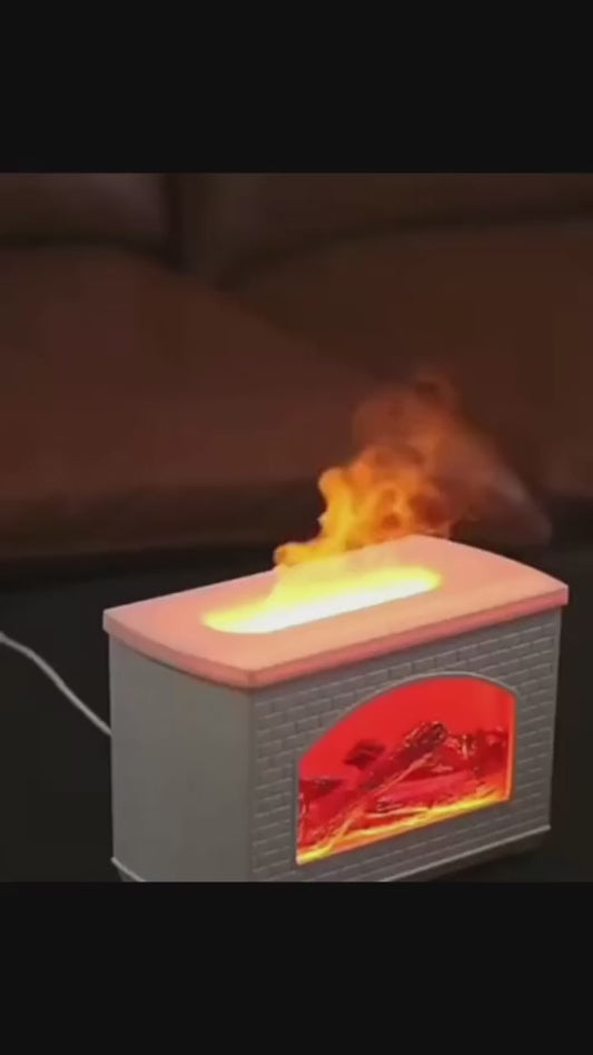Fireplace Simulation Flame Oil Diffuser