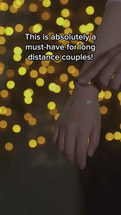 Long Distance Couple Love Bracelets (Set Of 2)