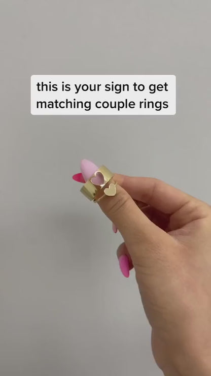 Endless Love Couple - Adjustable Ring Pair
