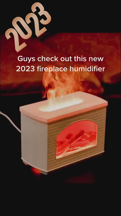 Fireplace Simulation Flame Oil Diffuser