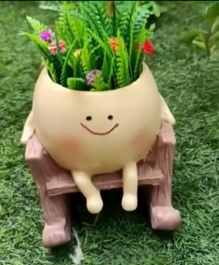 Happy Rocking Chair Planter